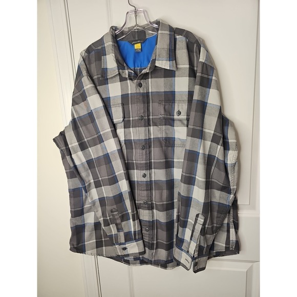Eddie Bauer Other - Eddie Bauer Shirt Mens XL Gray Plaid  Button Down Long Sleeve Outdoor